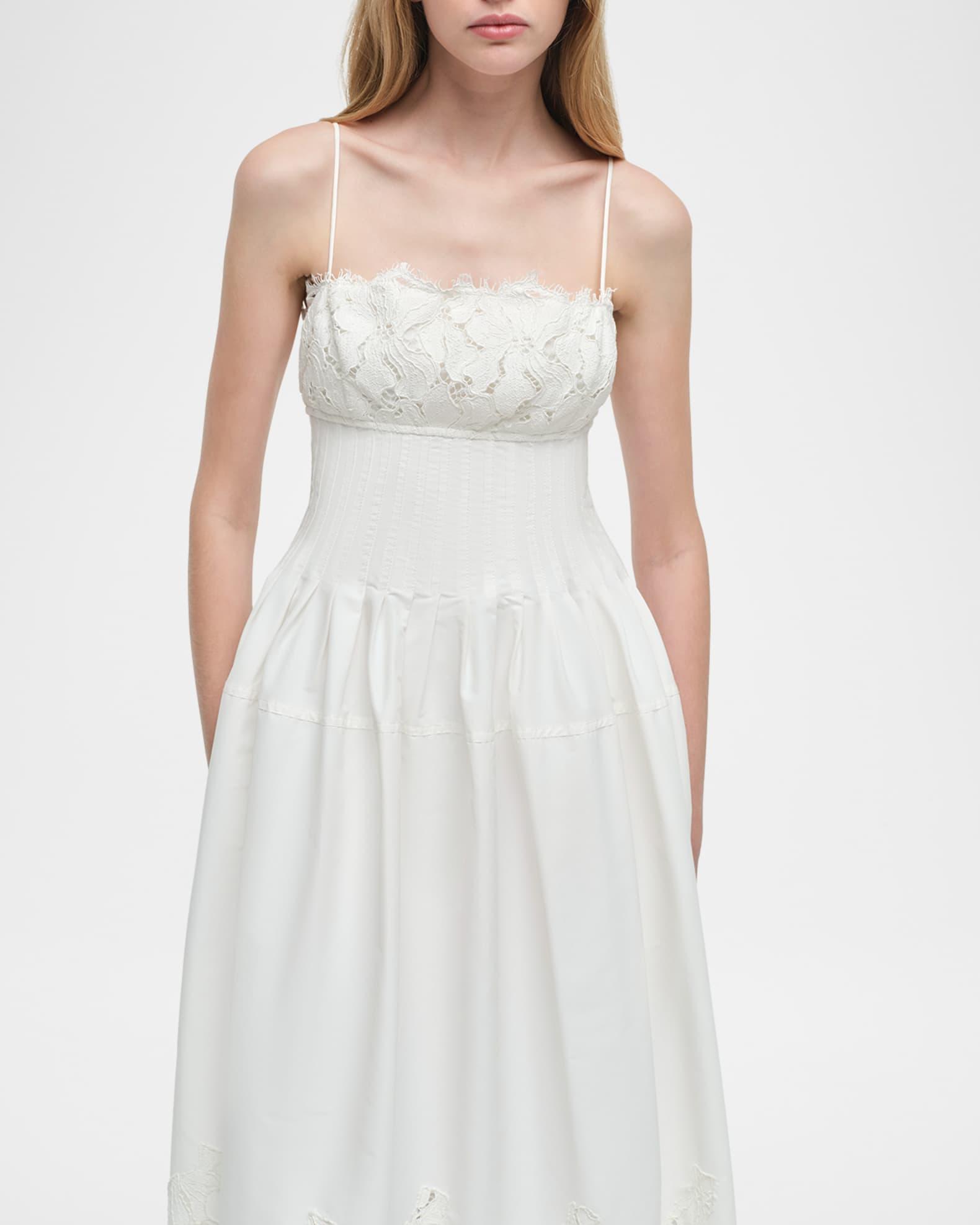 Lilianna Sleeveless Lace Midi Dress Product Image