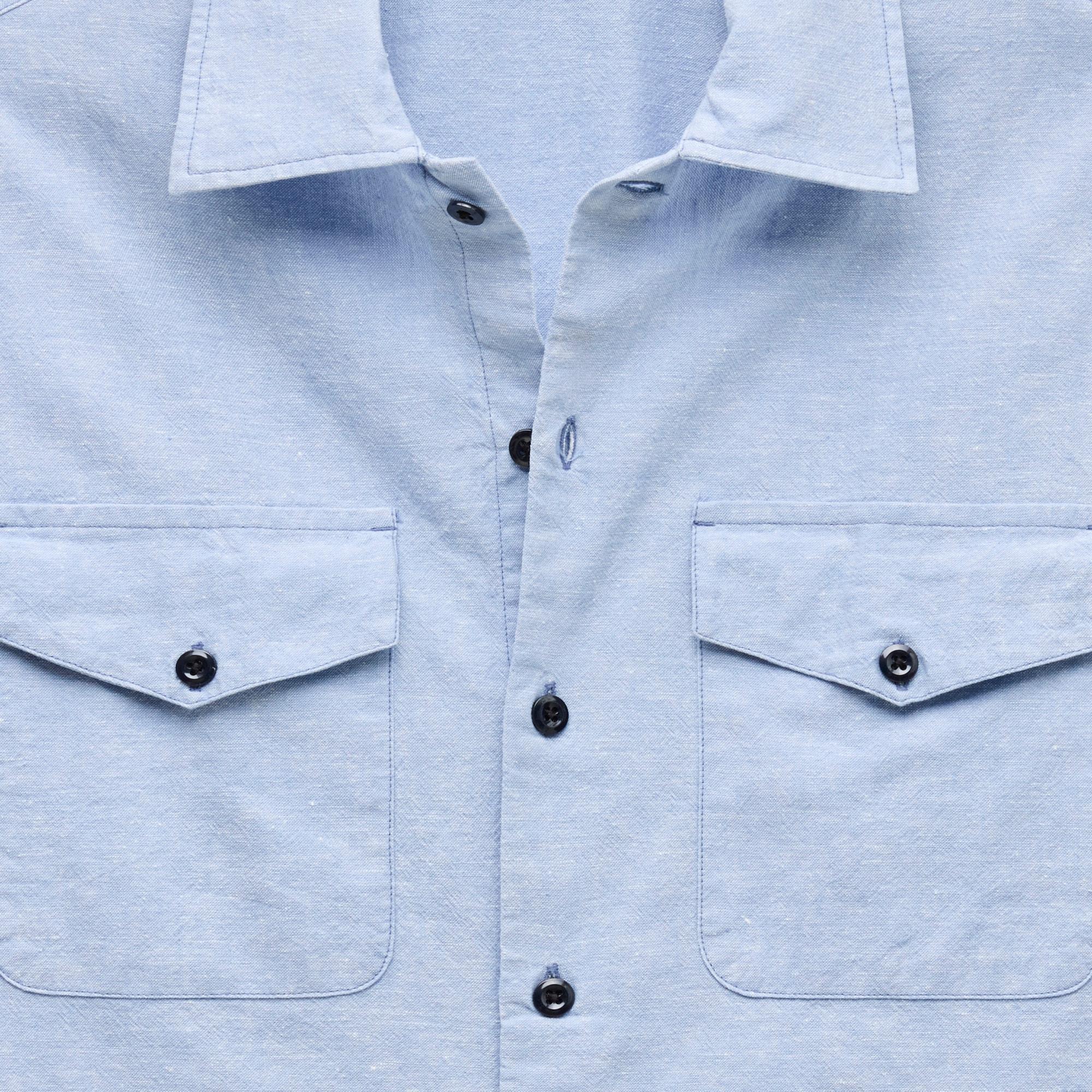 Wallace & Barnes chambray workshirt in hemp-cotton blend Product Image