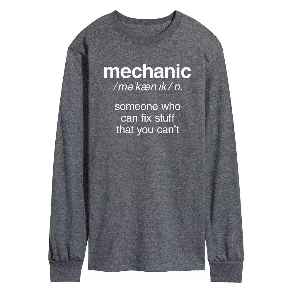 Men's Mechanic Definition Long Sleeve Tee,  Product Image
