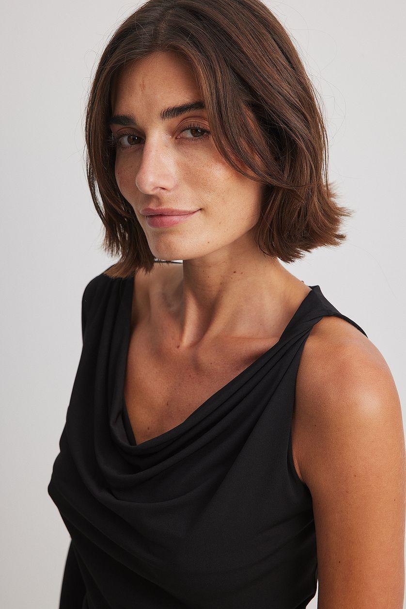 One Sleeve Drapy Top Product Image