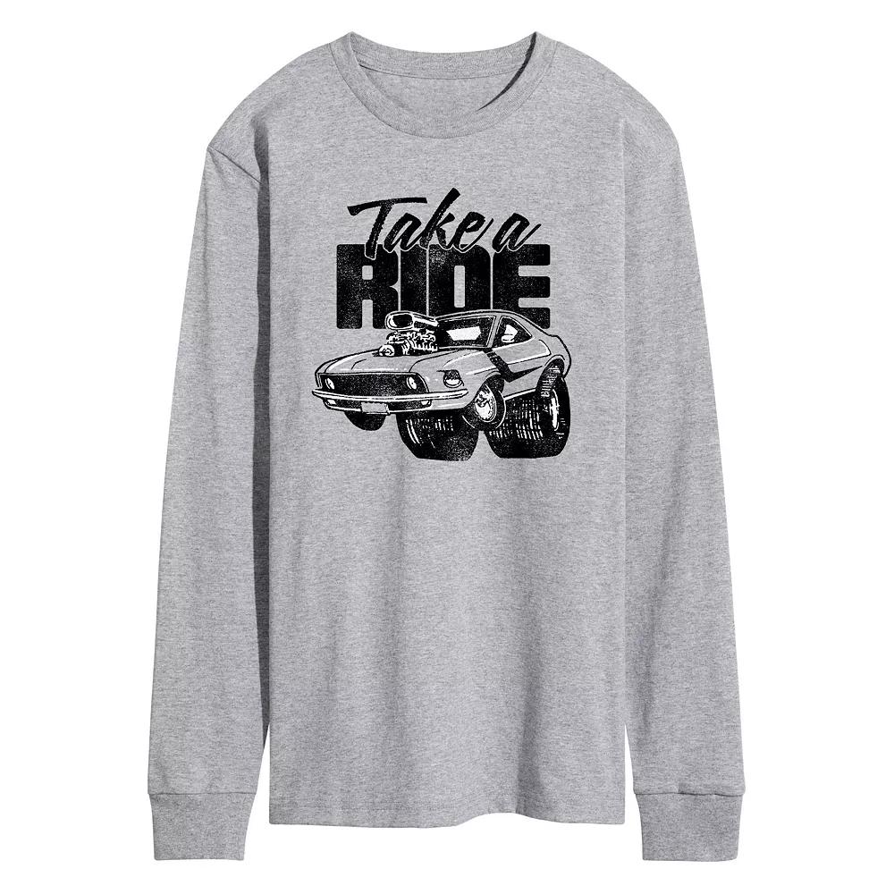Men's Take A Ride Long Sleeve Graphic Tee,  Product Image