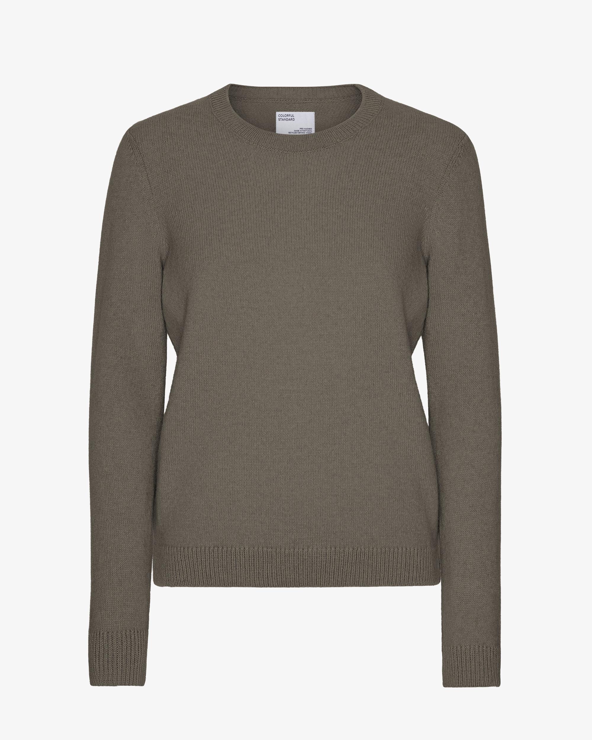 Women Classic Merino Wool Crew - Dusty Olive Product Image