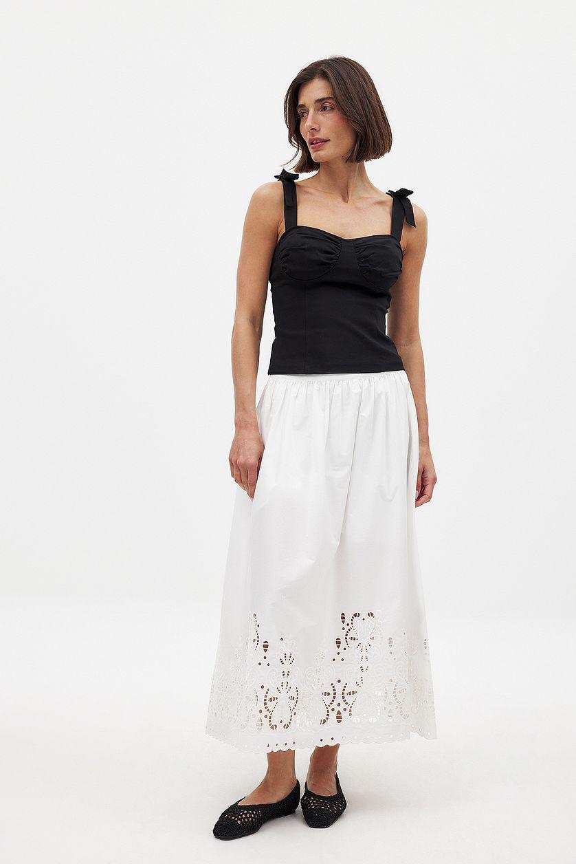 Tie Shoulder Corset Top Product Image