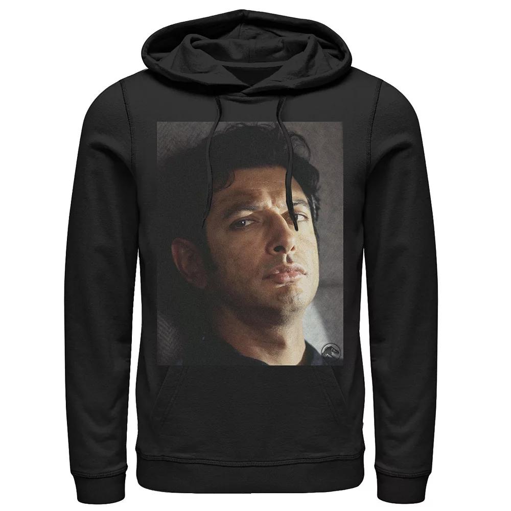 Men's Jurassic Park Jeff Goldblum Stare Graphic Pullover Hoodie,  Product Image