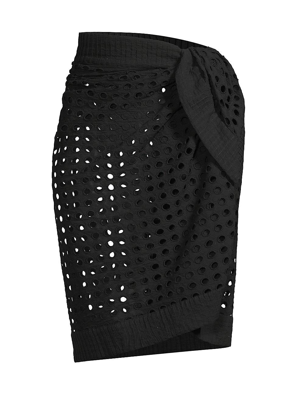 Womens Knotted Eyelet Sarong Product Image