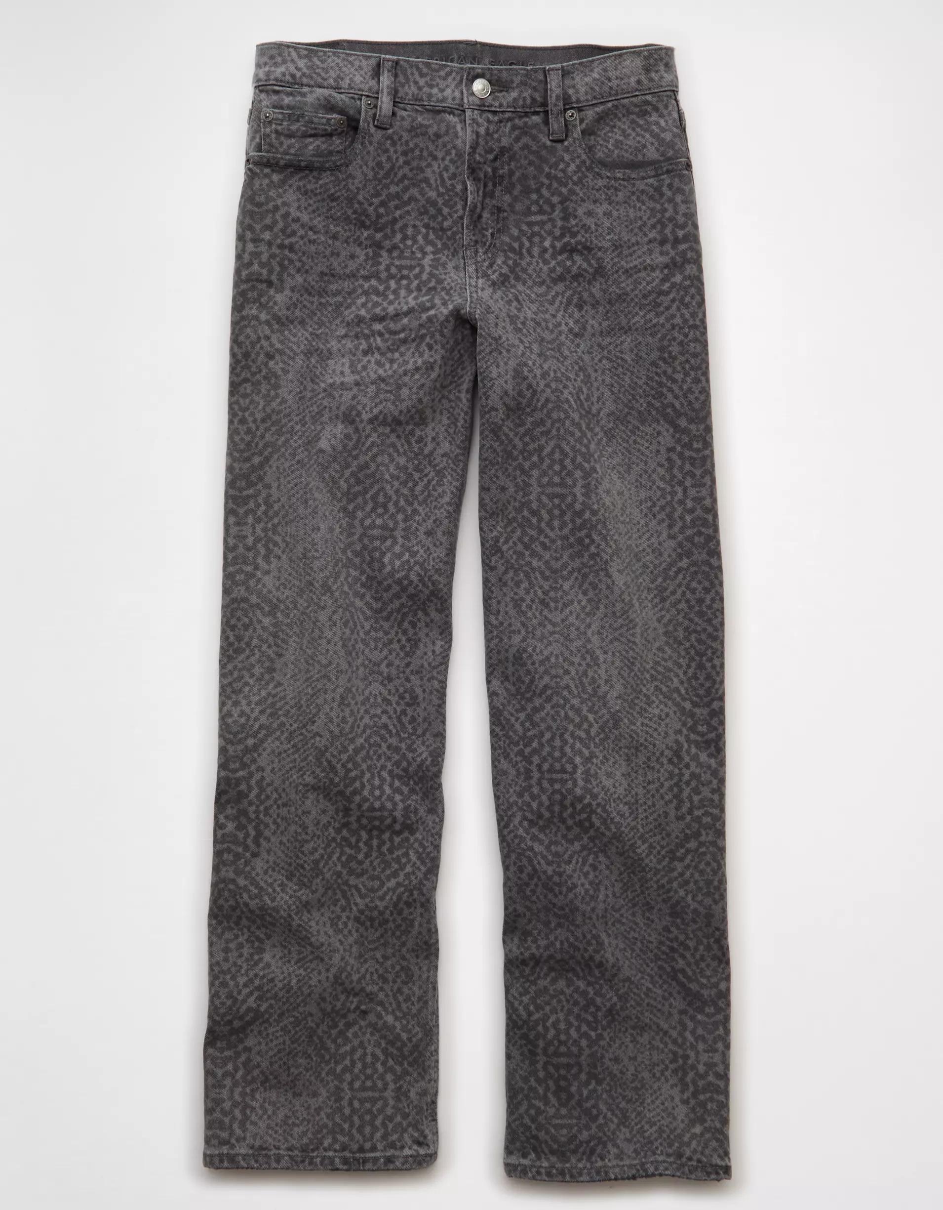 AE Stretch Snake Print High-Waisted Stovepipe Jean Product Image