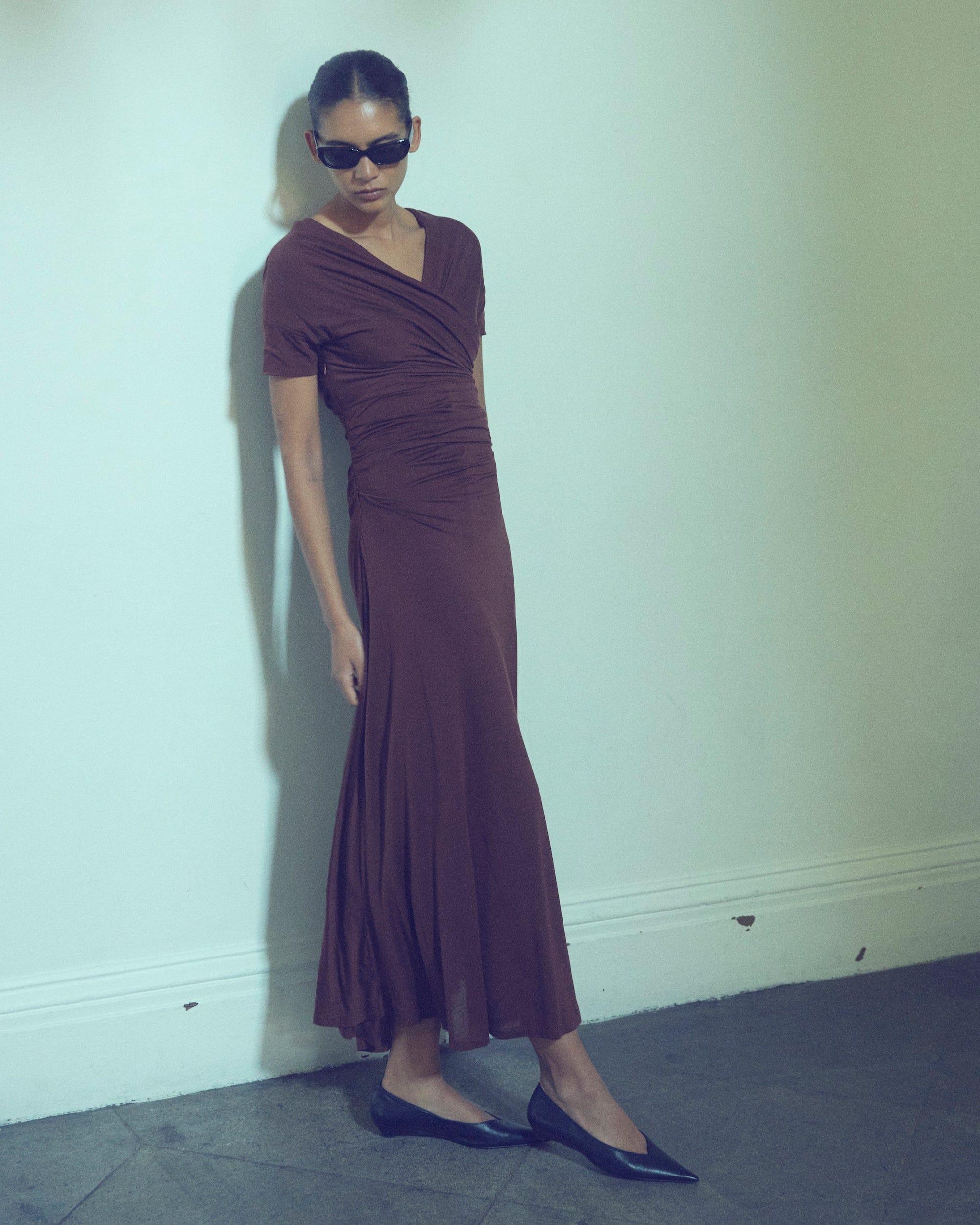 Thilda Ruched Off-Shoulder Dress Product Image