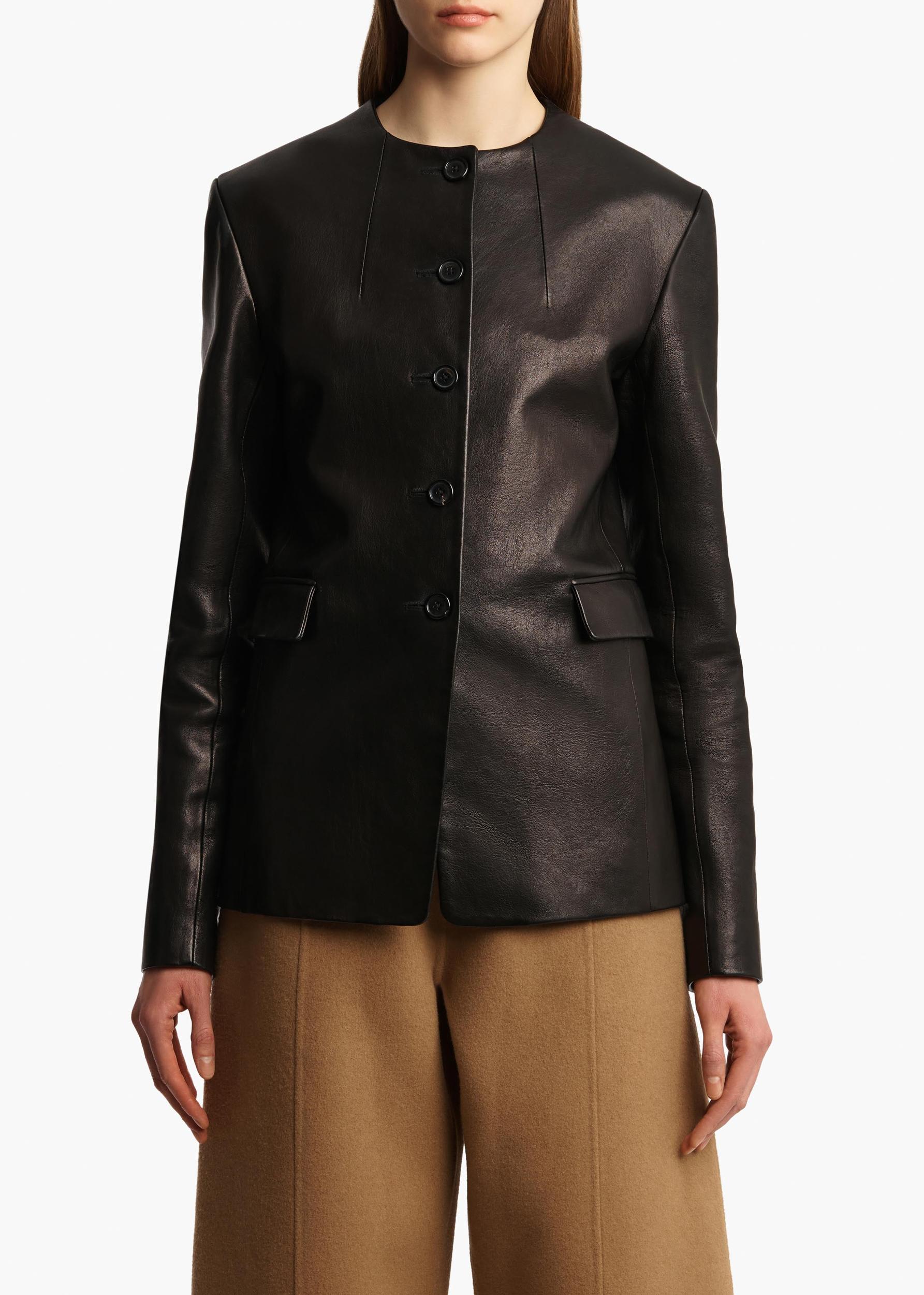 Jameson Jacket in Black Leather Product Image