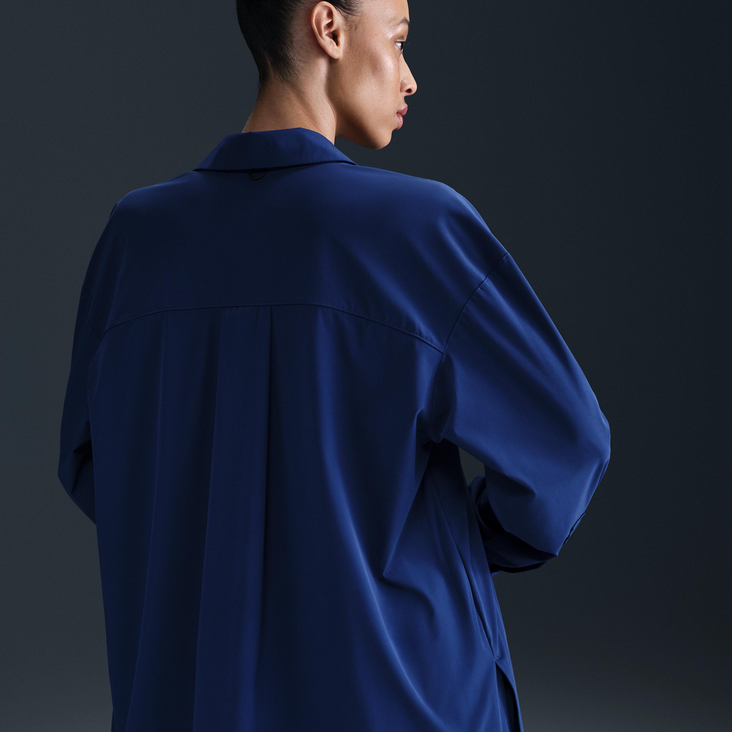 Nike Womens 24.7 PerfectStretch Dri-FIT Oversized Long-Sleeve Shirt | HM8385-455 Product Image