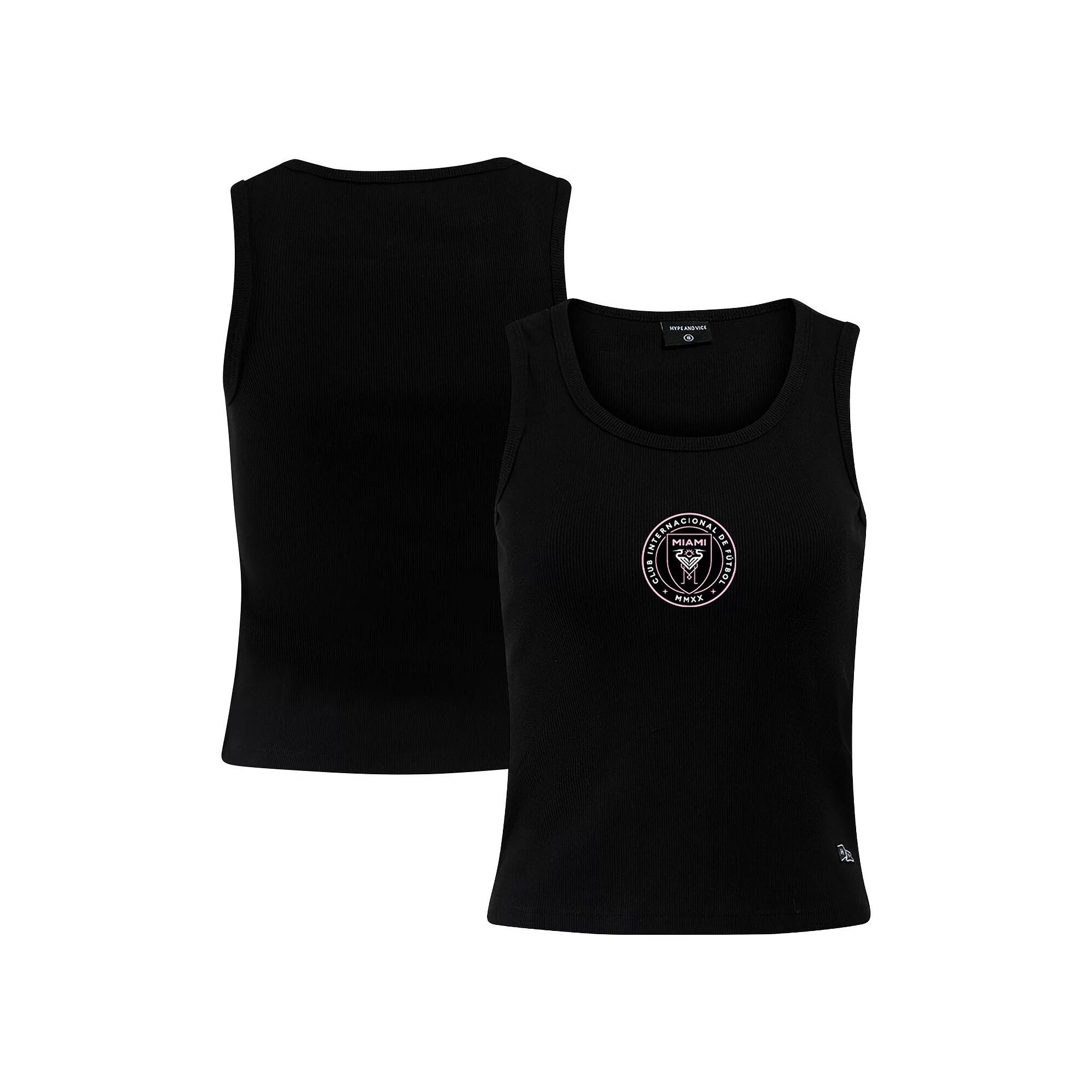 Women's Hype and Vice Black Inter Miami CF Scoop Neck MVP Tank Top, Size: XL, Mls Black Product Image