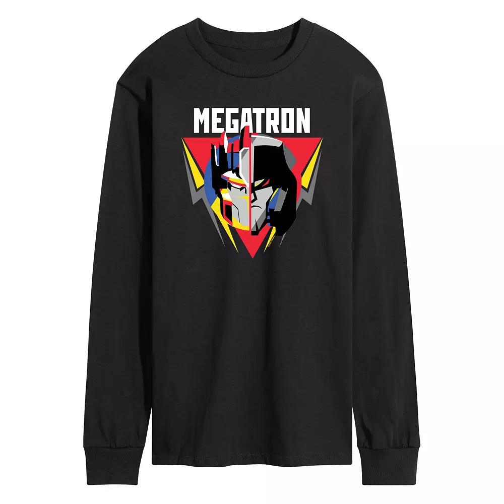 Men's Transformers Megatron Badge Long Sleeve Graphic Tee,  Product Image