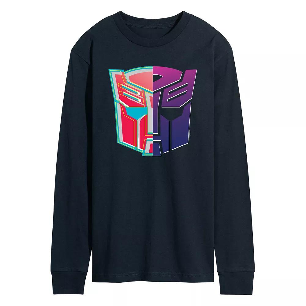 Men's Transformers Decepticons Autobot Logo Long Sleeve Graphic Tee,  Product Image