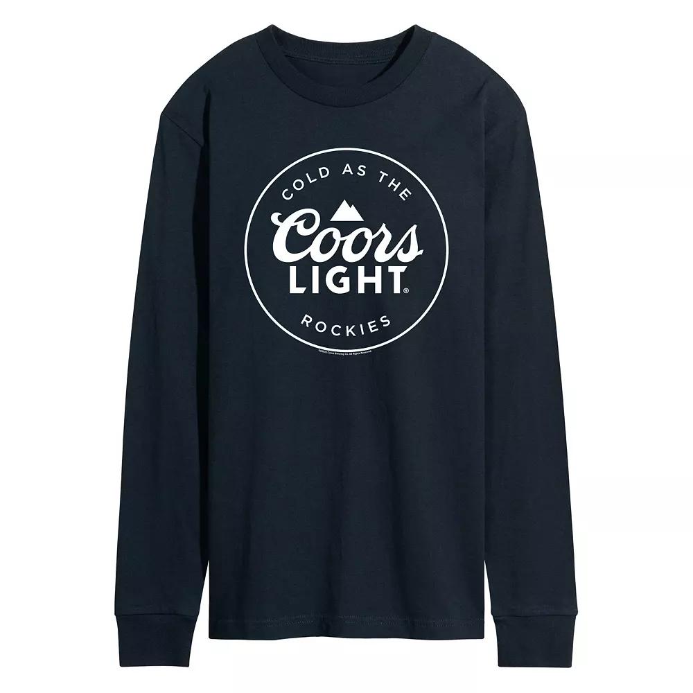 Men's Coors Light Logo Badge Long Sleeve Graphic Tee,  Product Image