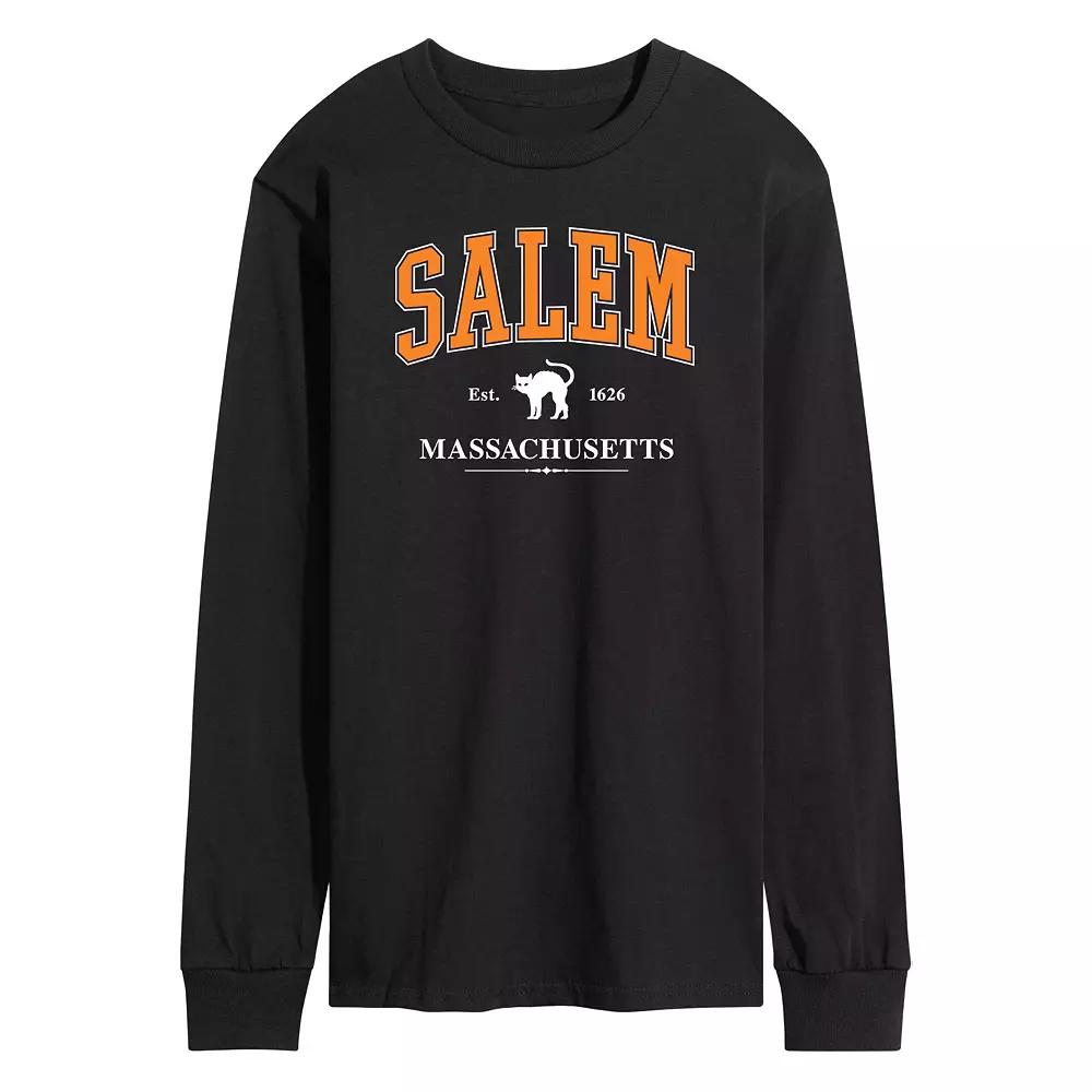 Men's Collegiate Salem Massachusetts Long Sleeve Graphic Tee,  Product Image