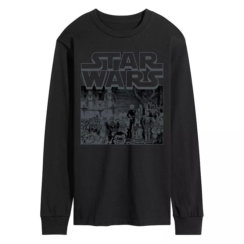 Men's Star Wars Manga Art Style Long Sleeve Graphic Tee,  Product Image