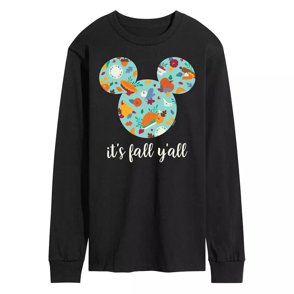 Disney's It's Fall Y'all Long Sleeve Tee, Men's,  Product Image