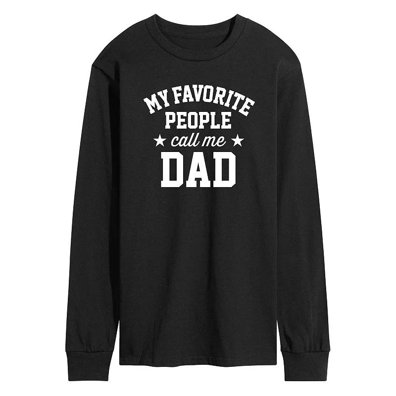 Men's My Favorite People Call Me Dad Long Sleeve,  Product Image