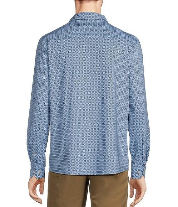 Hart Schaffner Marx Diamond Print Long Sleeve Luxury Performance Sportshirt Product Image