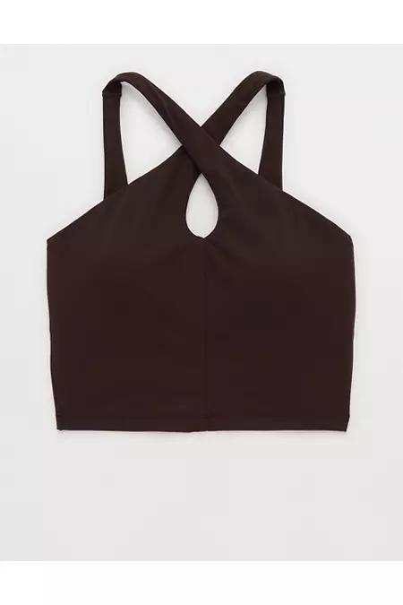 OFFLINE By Aerie Real Me XTRA Criss Cross High Neck Sports Bra Women's Product Image