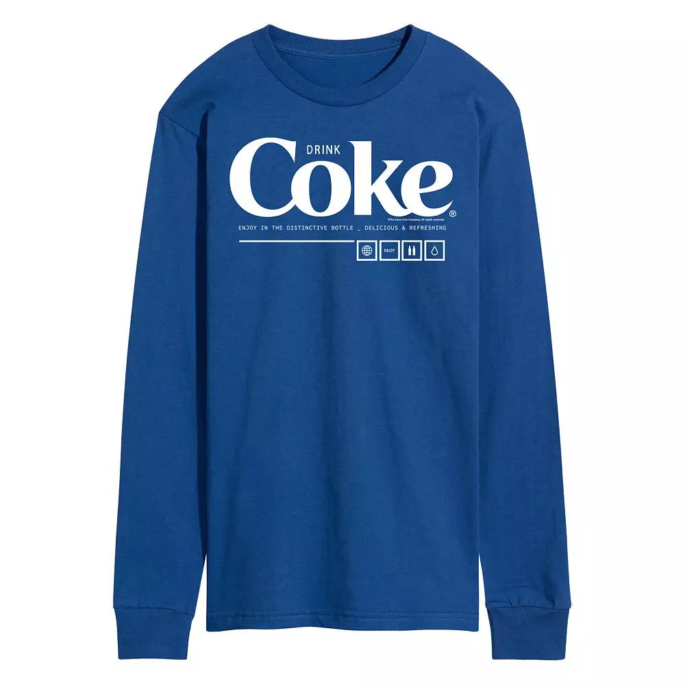 Men's Coca-Cola Drink Coke Enjoy Long Sleeve Graphic Tee,  Product Image