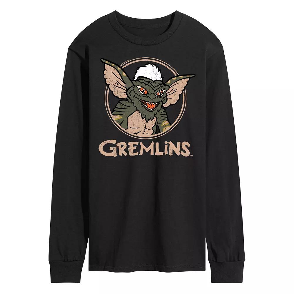 Men's Gremlins Drawing Long Sleeve Graphic Tee,  Product Image