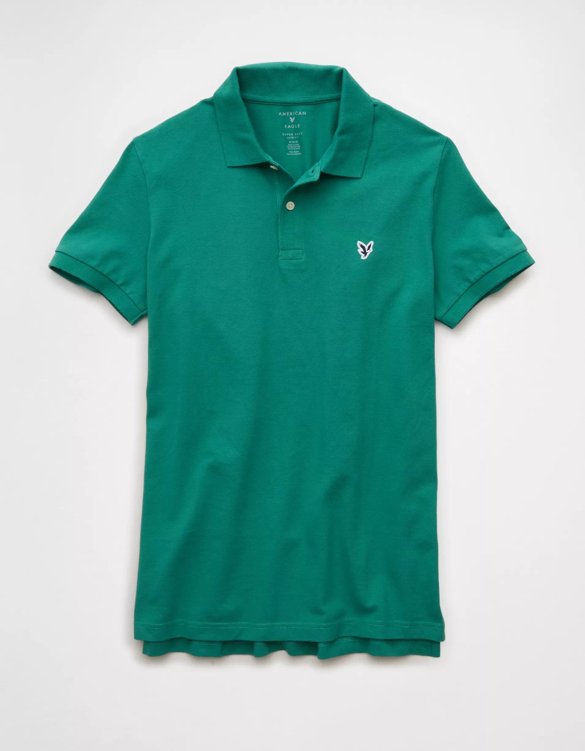 AE Icon Slim Fit Pique Polo Shirt Product Image