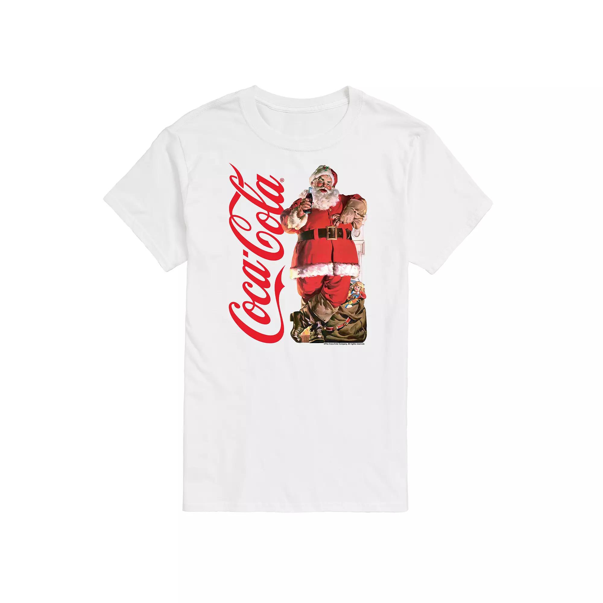 Men's CocaCola Vintage Santa Tee,  Product Image