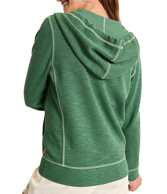 Tommy Bahama Tobago Bay Full Zip Slub Rib Knit Long Sleeve Hooded Jacket Product Image