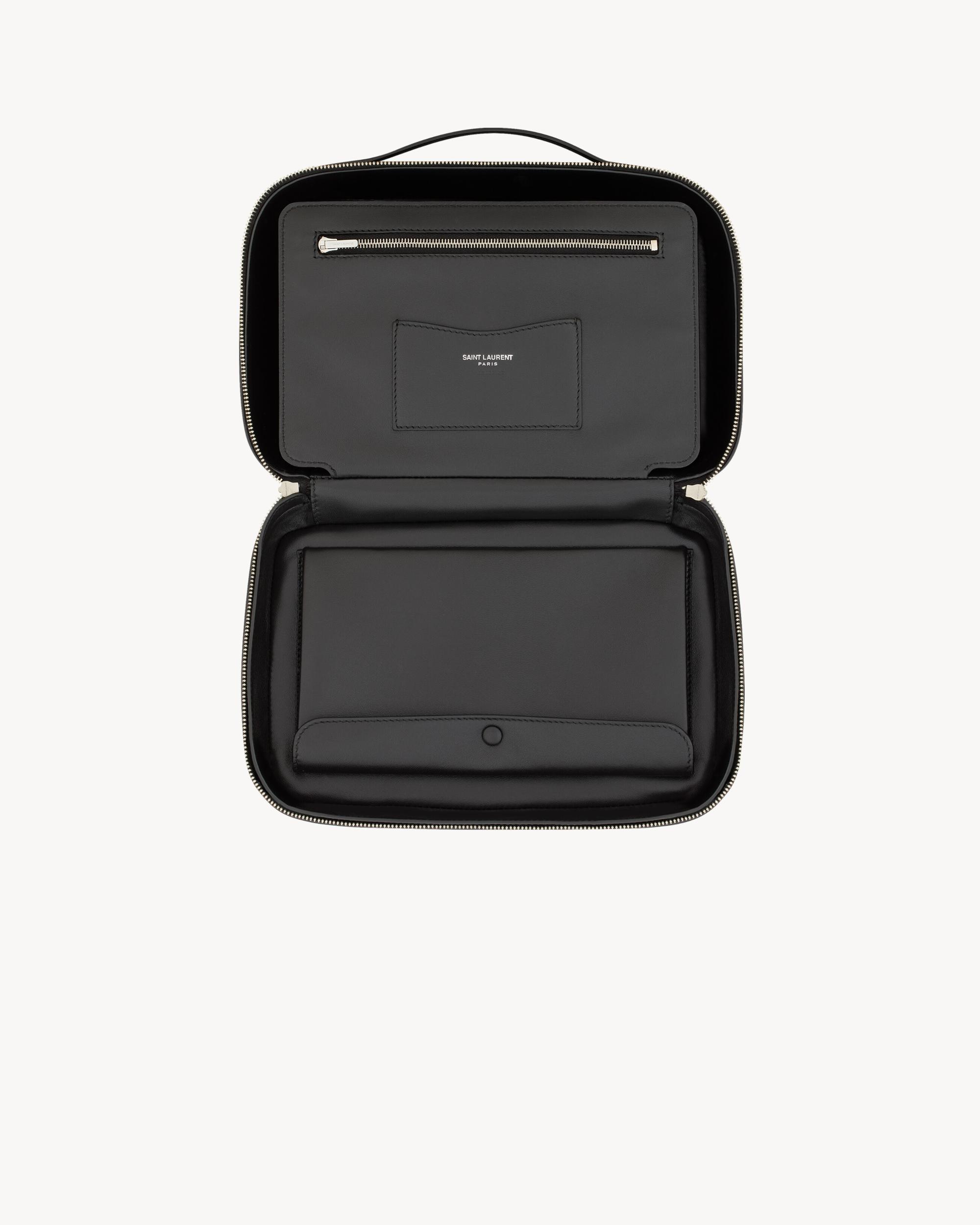 SAINT LAURENT PARIS vanity case in leather Product Image