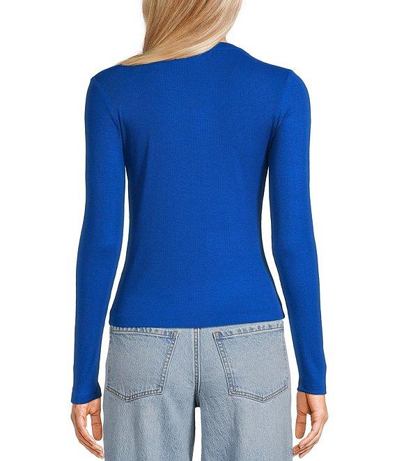Copper Key Long Sleeve Ribbed Knit T-Shirt Product Image