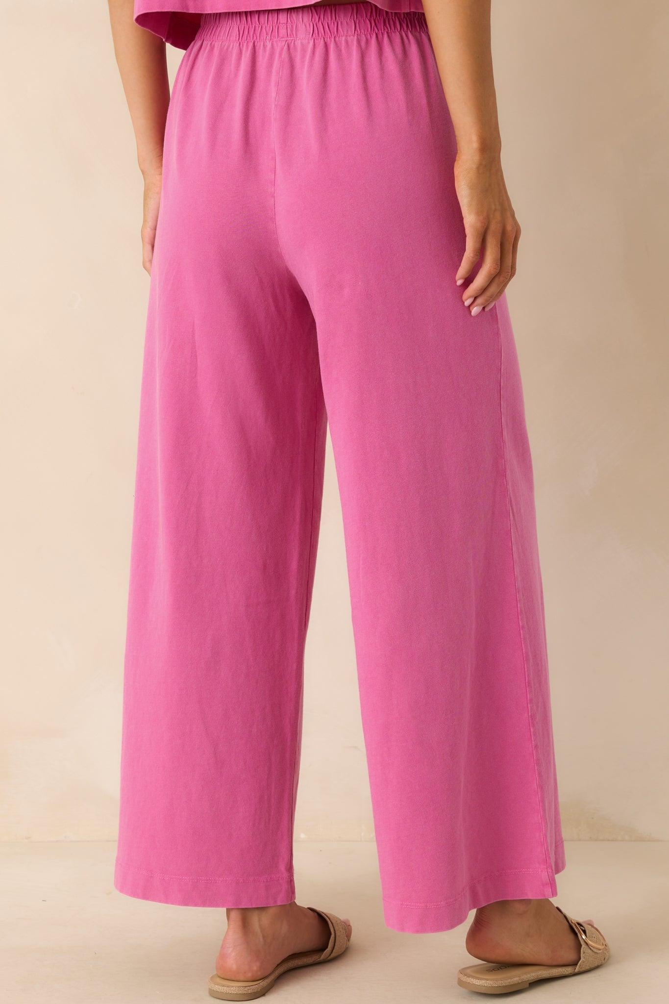 Z Supply Pink Cotton Scout Jersey Pants Product Image