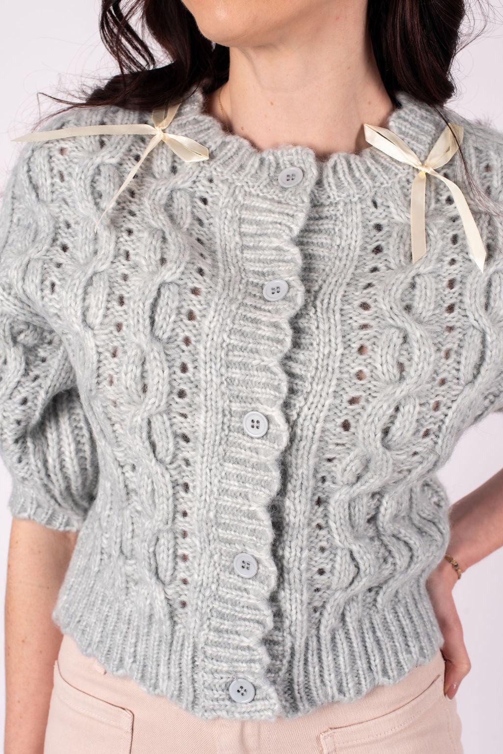 [ASTR The Label] Cable Knit Cardigan Product Image