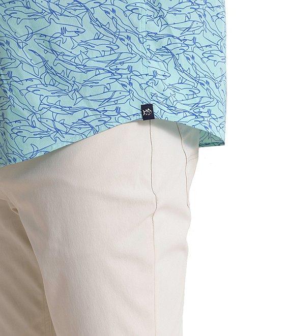 Southern Tide Brrr° Intercoastal Performance Stretch Shark Bait Short Sleeve Woven Shirt Product Image