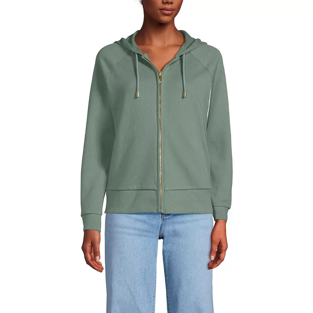 Women's Lands' End Relaxed Long Sleeve Full Zip Hoodie,  Product Image