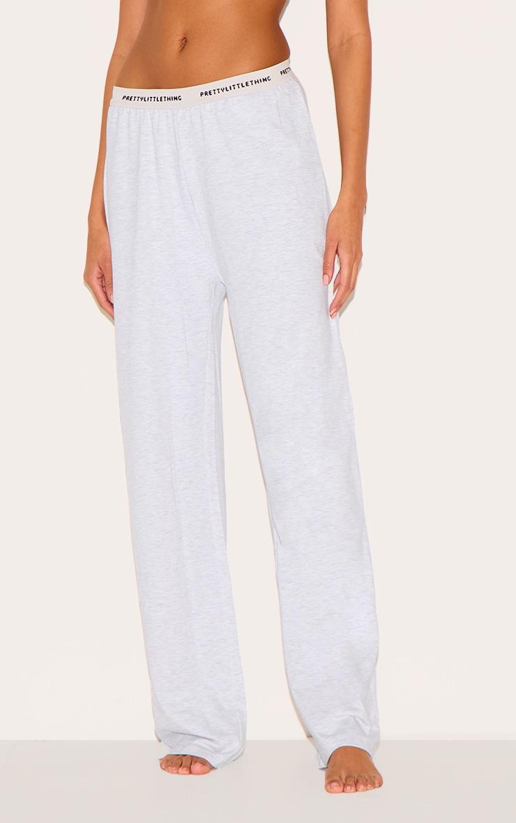 PRETTYLITTLETHING Tape Grey Marl PJ Pants Product Image