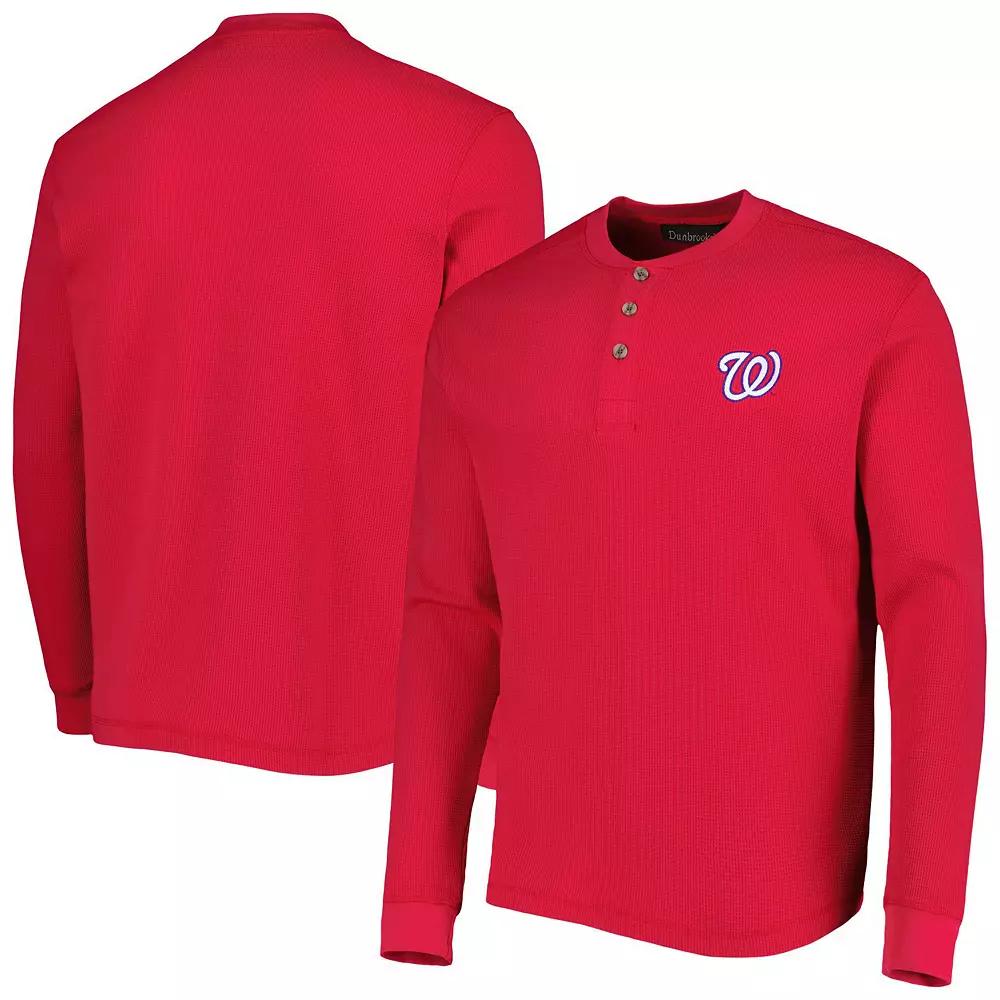 Men's Dunbrooke Washington Nationals Red Maverick Long Sleeve T-Shirt,  Product Image