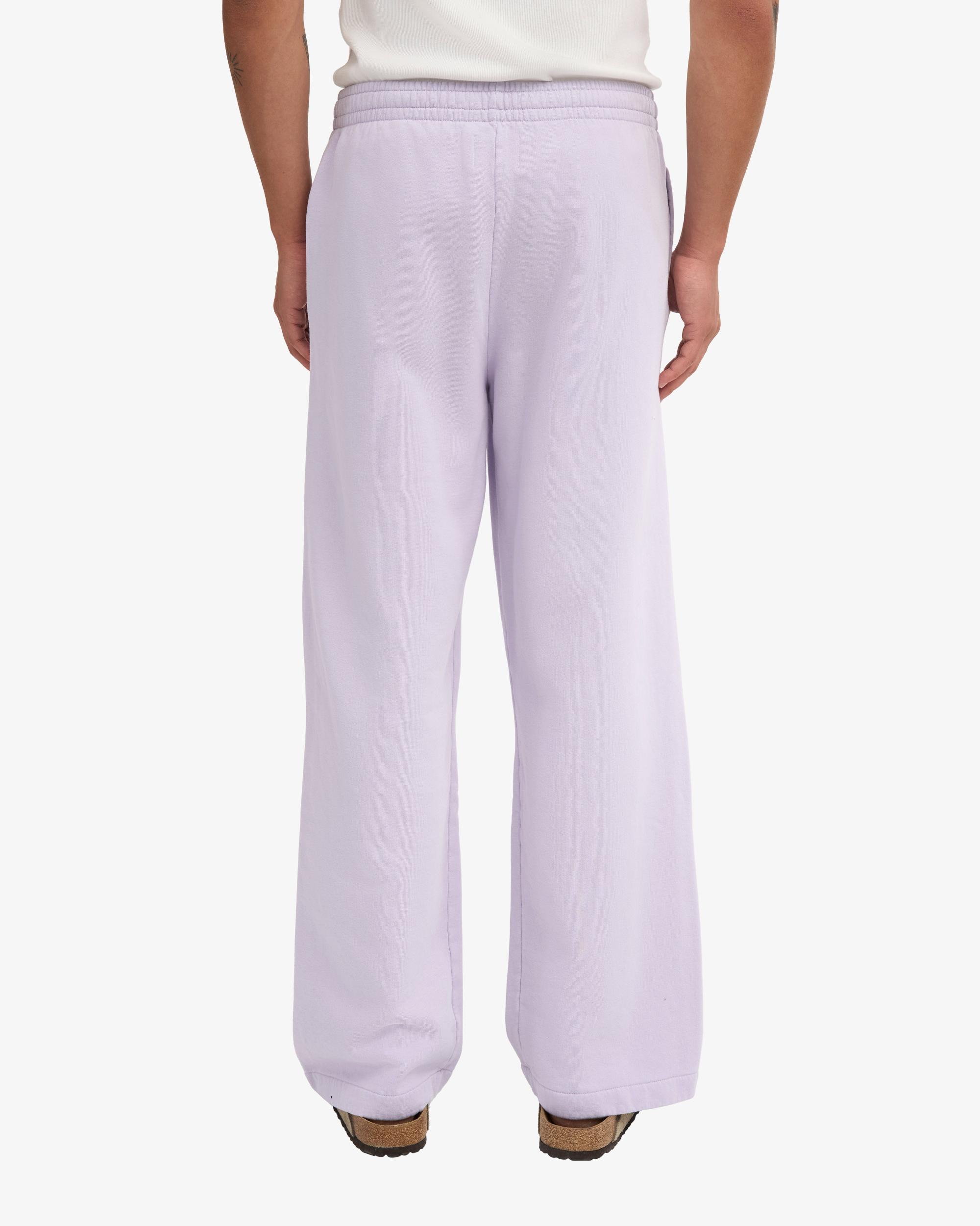 Organic Straight Leg Sweatpants - Soft Lavender Product Image