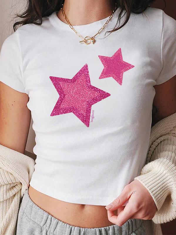 Star Print Short Sleeve Tee Product Image