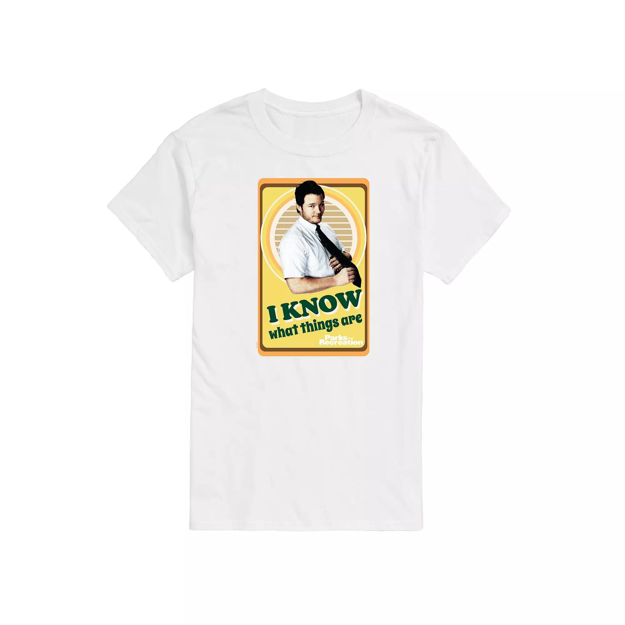 Men's Parks And Recs Know What Things Are Graphic Tee,  Product Image