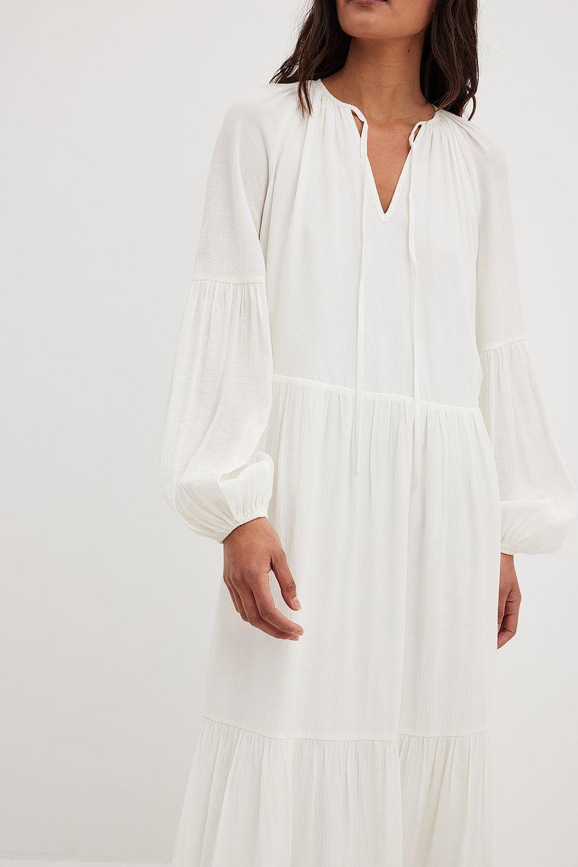 Structured Flowy Maxi Dress Product Image