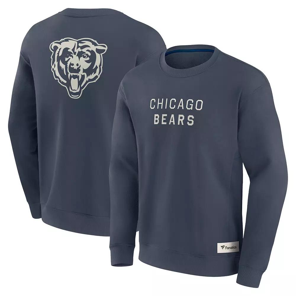 Men's Fanatics Navy Chicago Bears Elements Future Ground Lettering Pullover Sweatshirt, Size: Medium, Blue Product Image