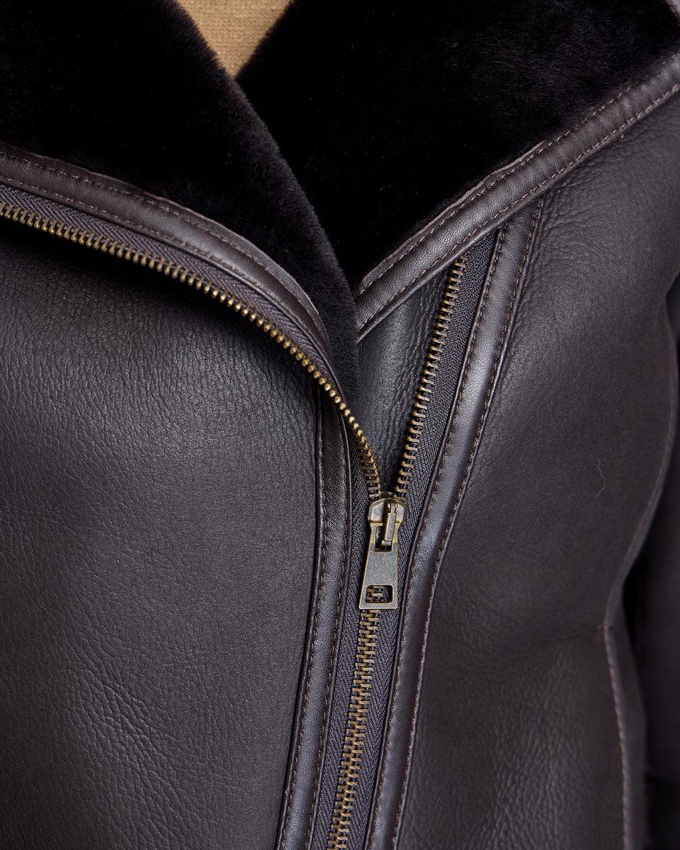 Shearling Lamb Moto Jacket Product Image