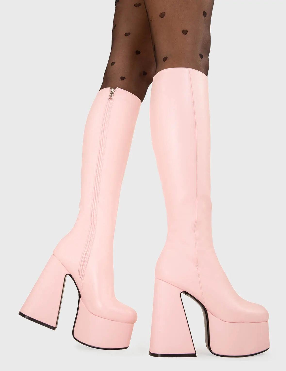 Hate You Platform Knee High Boots Product Image
