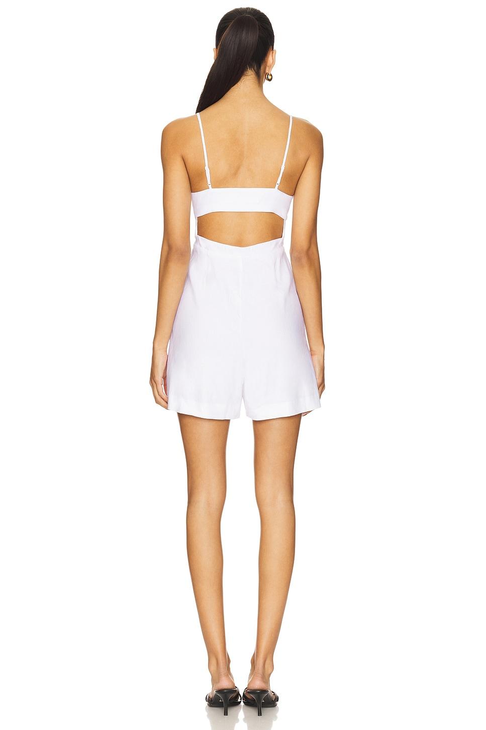 Stretch Linen V Wire Romper Susana Monaco Product Image
