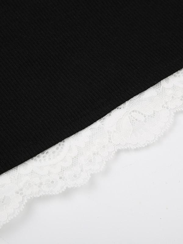 Contrast Lace Trim Cami Top Product Image