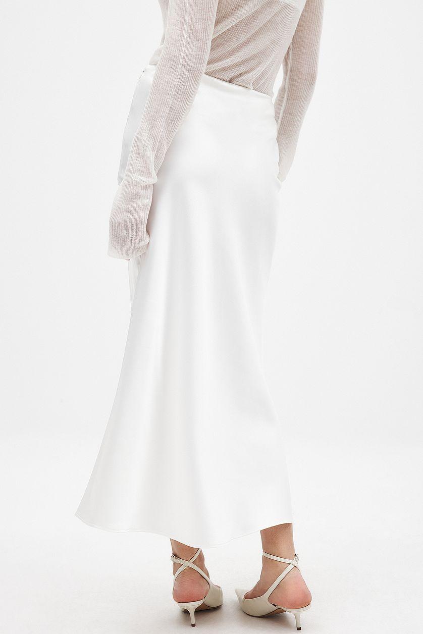 Satin Midi Skirt Product Image