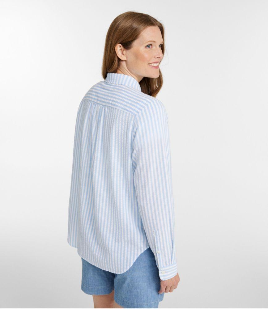 Women's Bean's Seacoast Seersucker Big Shirt Product Image