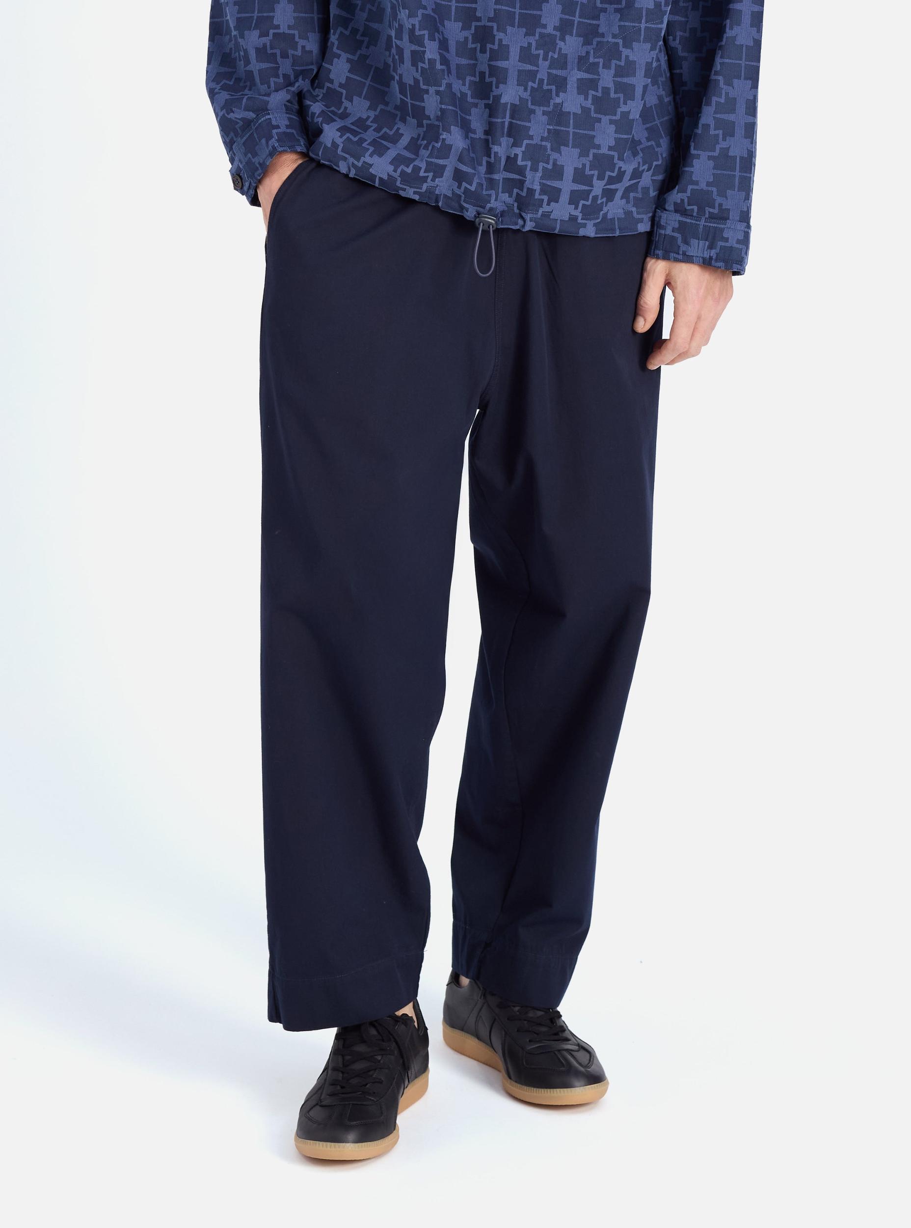 Universal Works Judo Pant in Navy Military Cotton Product Image
