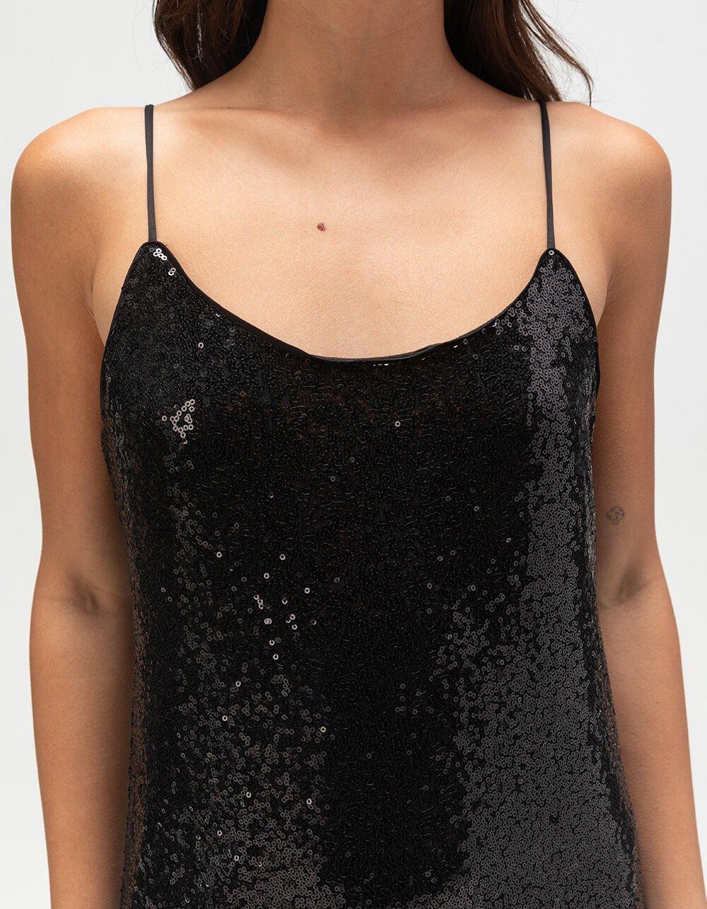 JJXX Mia Womens Sequin Maxi Dress - SILVER Product Image