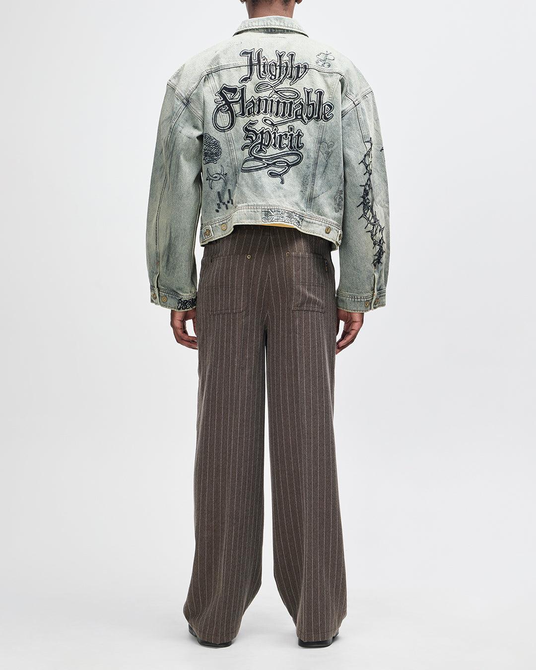 Hear & Now Stripe Pant - Gravel Grey Product Image